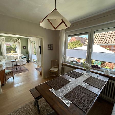 Ferienwohnung Haus Papenburg Garten Parkplatz Nordsee Exterior foto