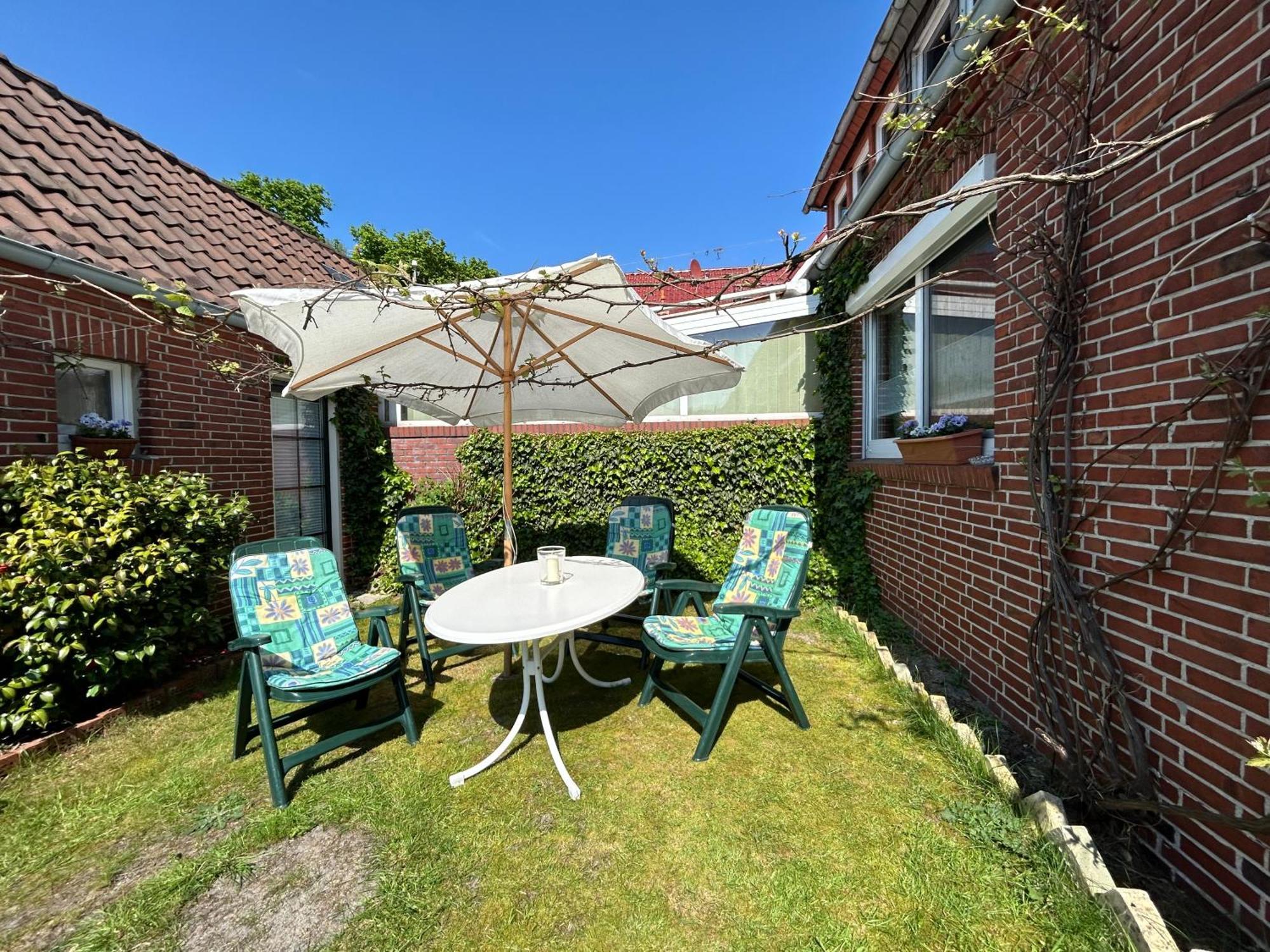Ferienwohnung Haus Papenburg Garten Parkplatz Nordsee Exterior foto